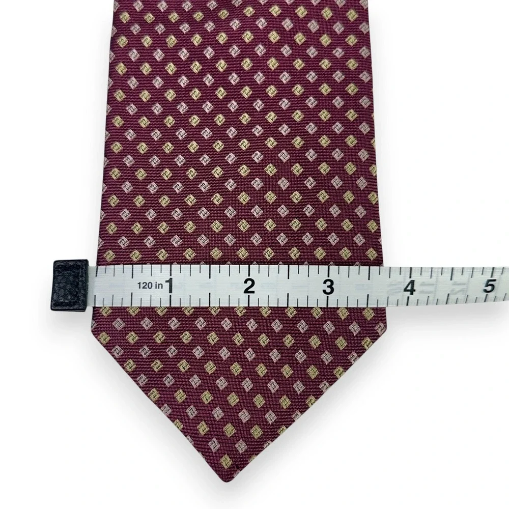 Brooks Brothers Mens Silk Tie 60.5 x‎ 3.75 Long Purple Foulard USA Ivy Preppy